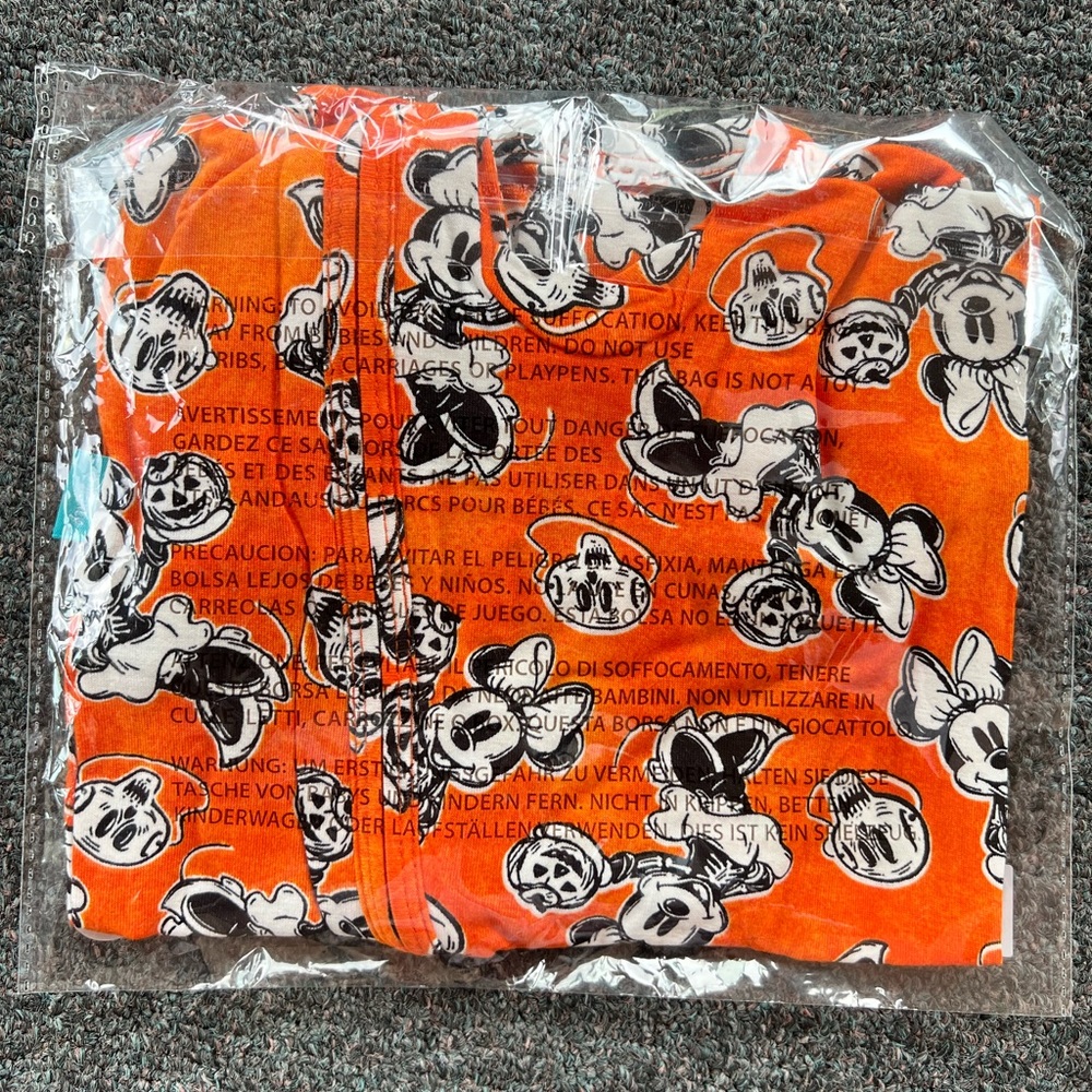 Posh Peanut x Disney Minnie Mouse Halloween Bamboo Convertible One Piece Footie - Picture 5 of 6
